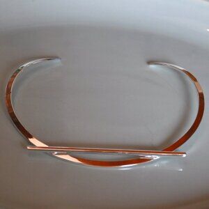 Jenny Bird Trust Collar Silver Tone Necklace.